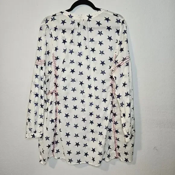 LANE BRYANT RED,WHITE, AND BLUE SHIRT SIZE14/16 America Patriotic 4th Of July - Picture 6 of 8